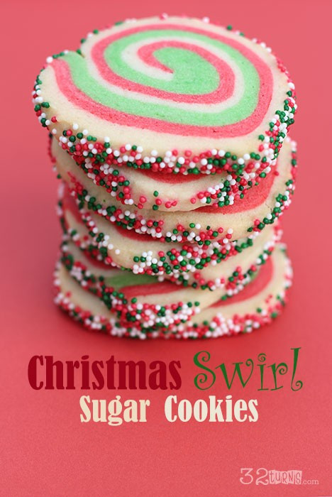 Swirled Sugar Cookies
 Christmas Swirl Sugar Cookies 32 Turns32 Turns