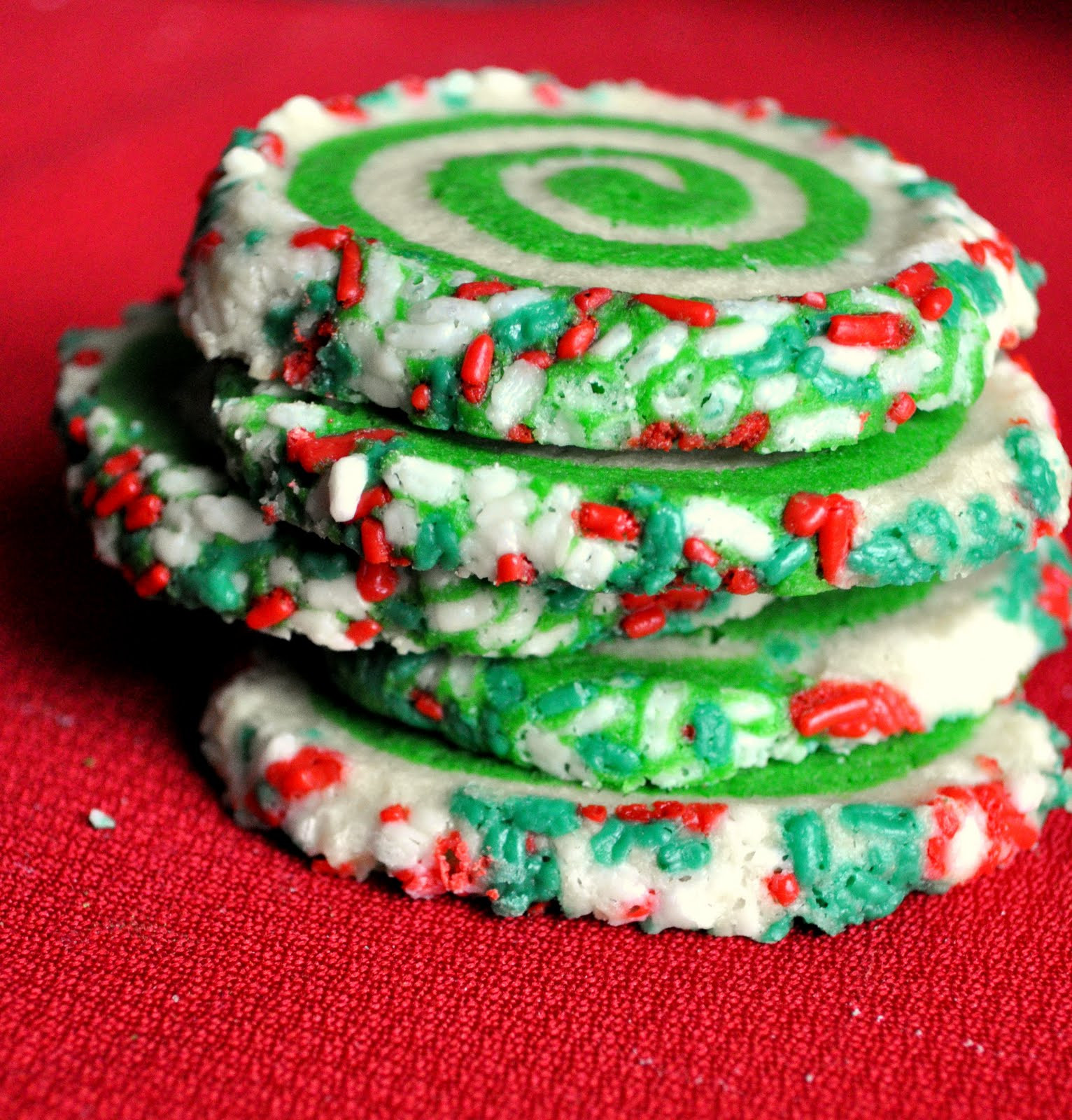Swirled Sugar Cookies
 Our Italian Kitchen Colorful Swirl Cookies