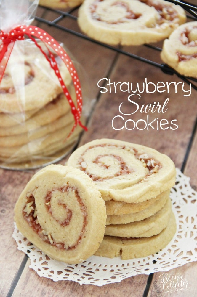 Swirled Sugar Cookies
 Strawberry Swirl Cookies Diary of A Recipe Collector