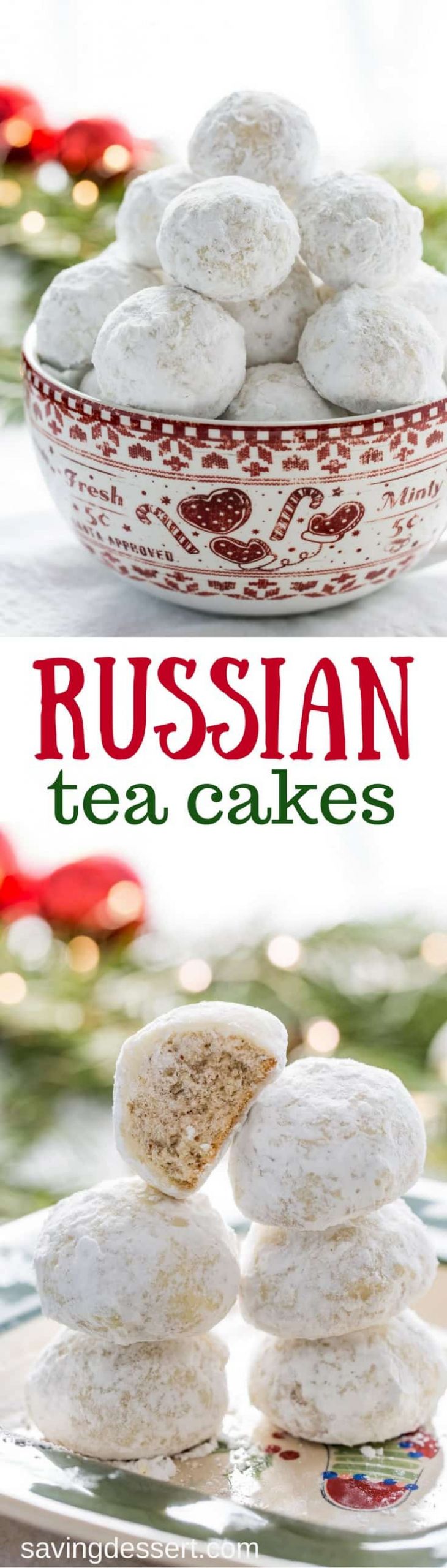 Tea Cake Cookie Recipes
 Russian Tea Cakes Cookie Recipe Saving Room for Dessert