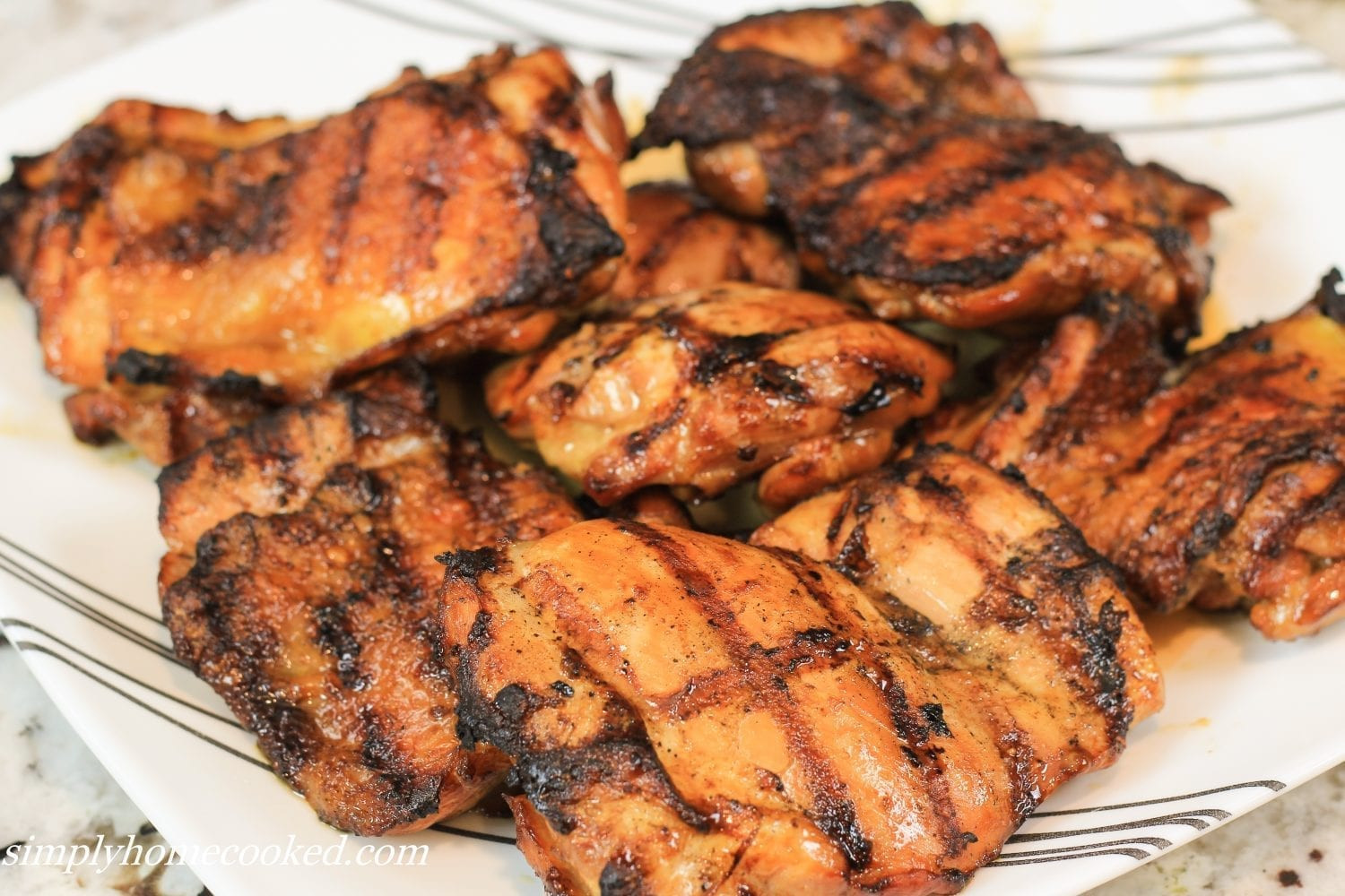 Teriyaki Chicken Thighs
 Grilled Teriyaki Chicken Simply Home Cooked
