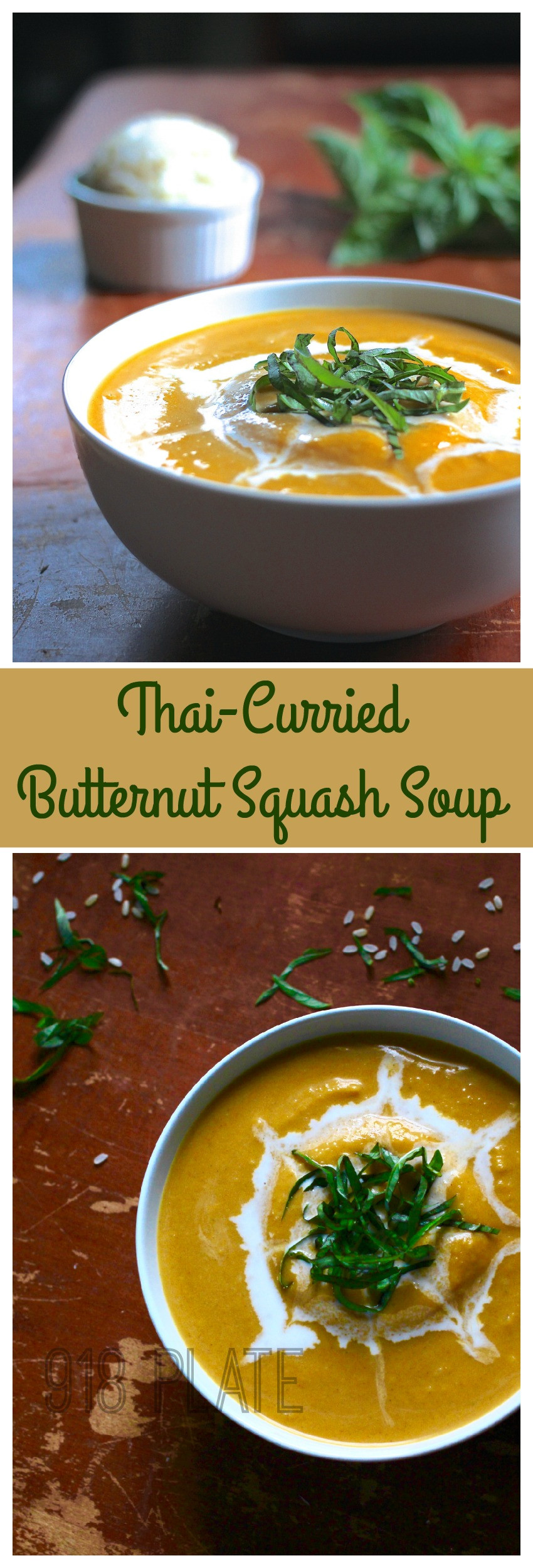Thai Butternut Squash Soup
 Thai Curried Butternut Squash Soup 918 Plate