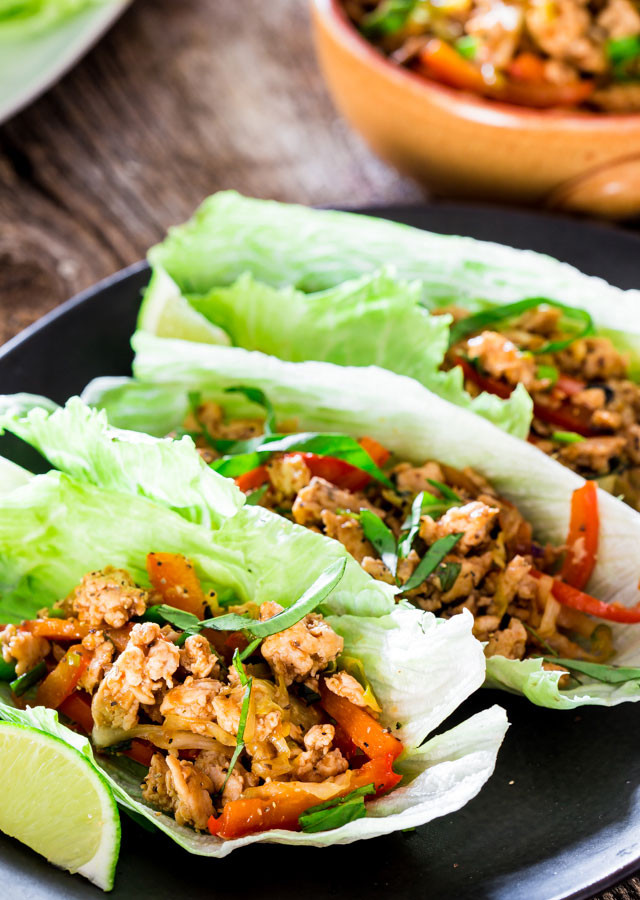 Thai Lettuce Wrap Recipes
 Thai Chicken Lettuce Wraps Jo Cooks