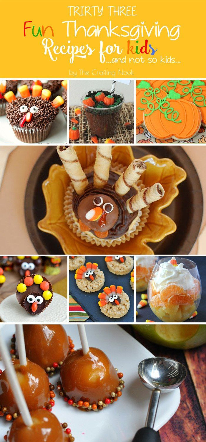 Thanksgiving Appetizers For Kids
 33 Fun Thanksgiving Recipes for Kids And not so Kids
