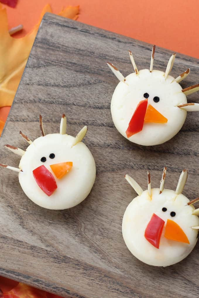 Thanksgiving Appetizers For Kids
 Babybel cheese turkeys