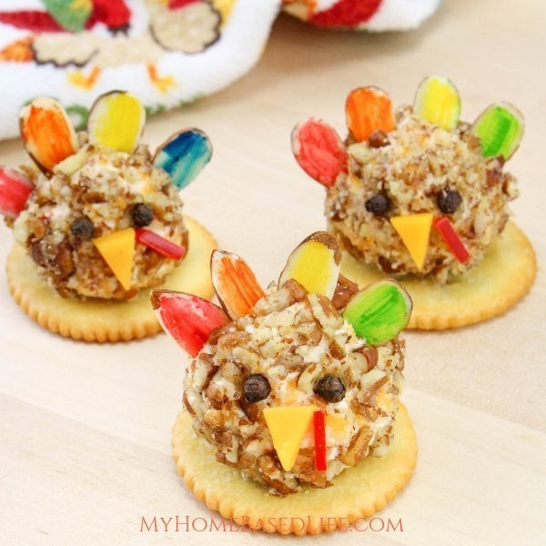 Thanksgiving Appetizers For Kids
 Turkey Cheese Ball Appetizer for Kids