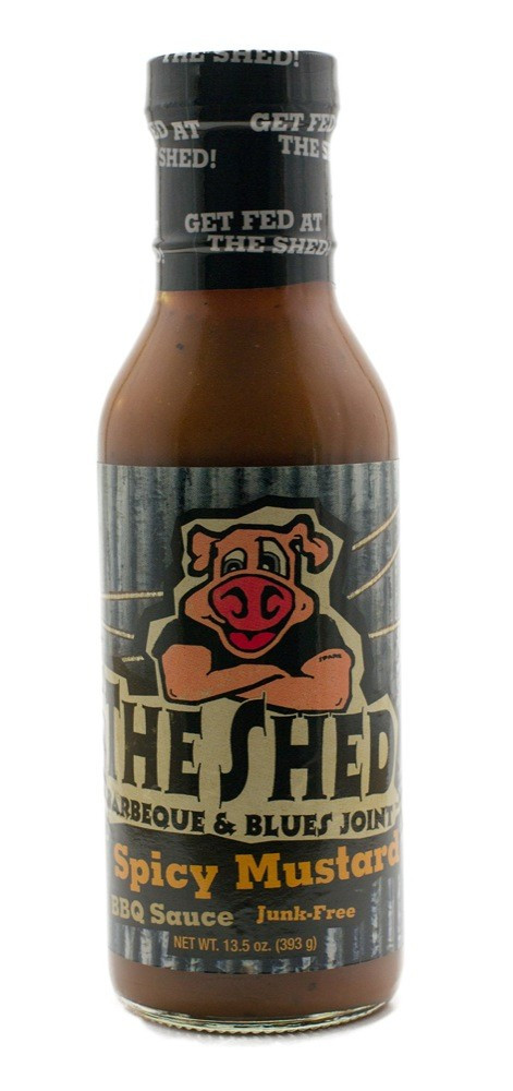 The Shed Bbq Sauce
 The Shed BBQ Spicy Mustard BBQ Sauce 350ml