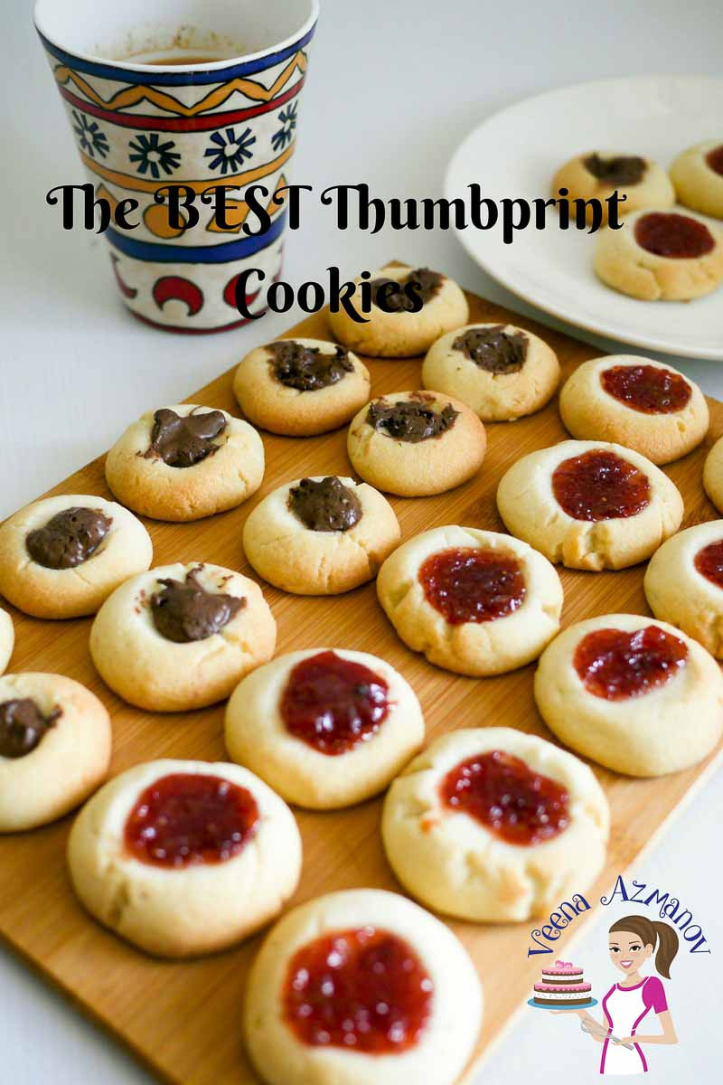 Thumbprint Cookies Recipe
 Eggless Thumbprint Cookies Veena Azmanov