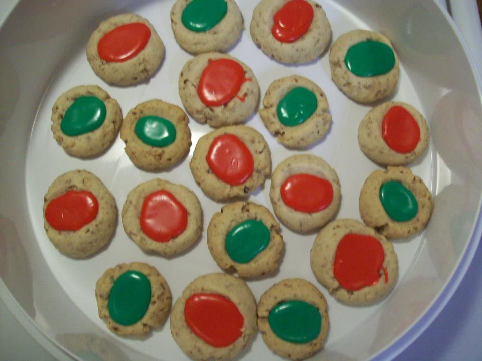 Thumbprint Cookies With Icing
 thumbprint cookies with pecans and icing