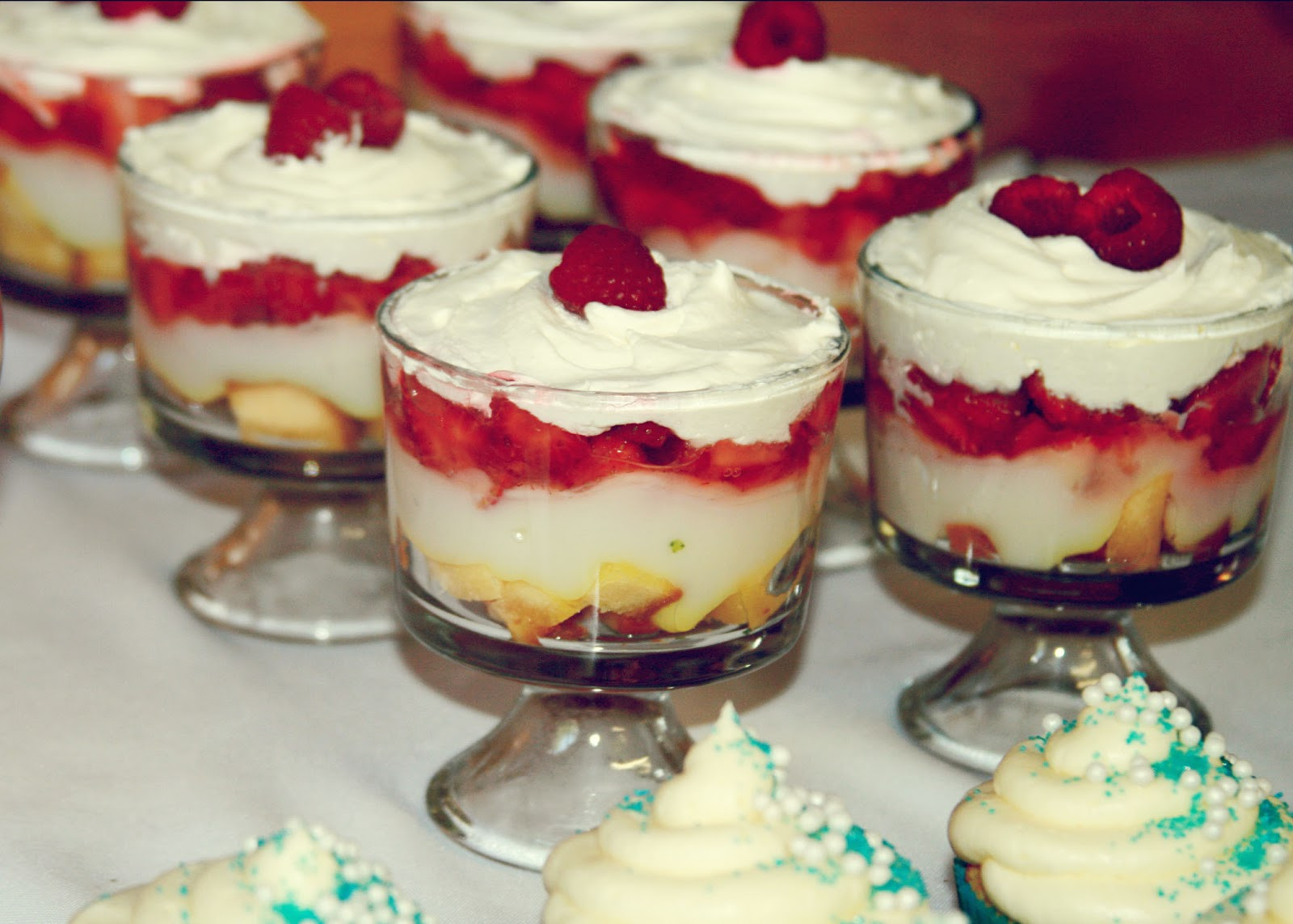 Trifle Dessert Recipes
 Raspberry Balloon Berry Trifle Summer Dessert Recipe