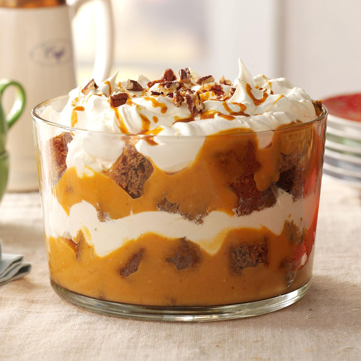 Trifle Dessert Recipes
 Gingerbread & Pumpkin Cream Trifle Recipe