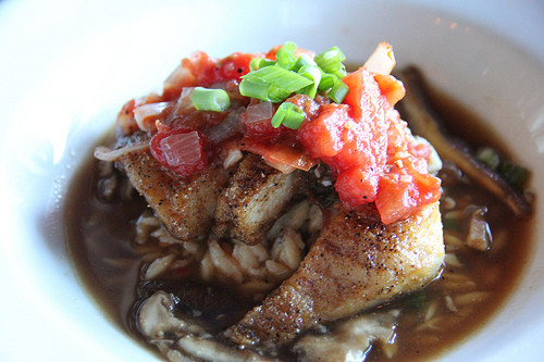 Tripletail Fish Recipes
 Maple Glazed Pan Seared Tripletail with Tomato Relish in a