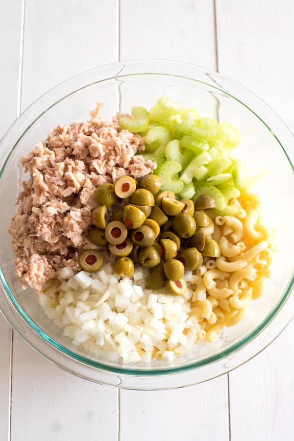 Tuna Macaroni Salad With Peas
 Tuna Pasta Salad macaroni salad with green olives