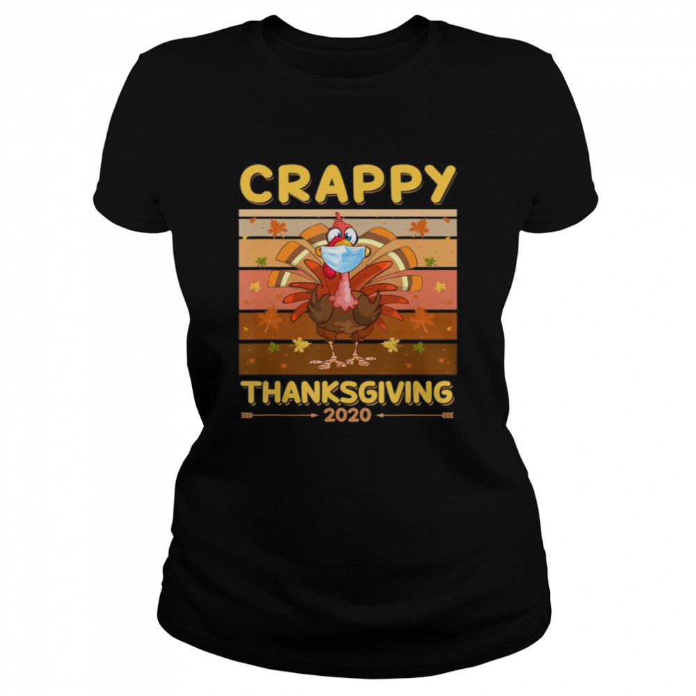 Turkey For Thanksgiving 2020
 Turkey Face Wearing A Mask Crappy Thanksgiving 2020 shirt
