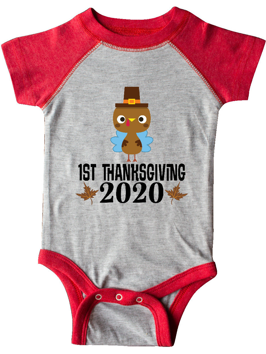 Turkey For Thanksgiving 2020
 INKtastic 1st Thanksgiving 2020 Turkey Day Infant