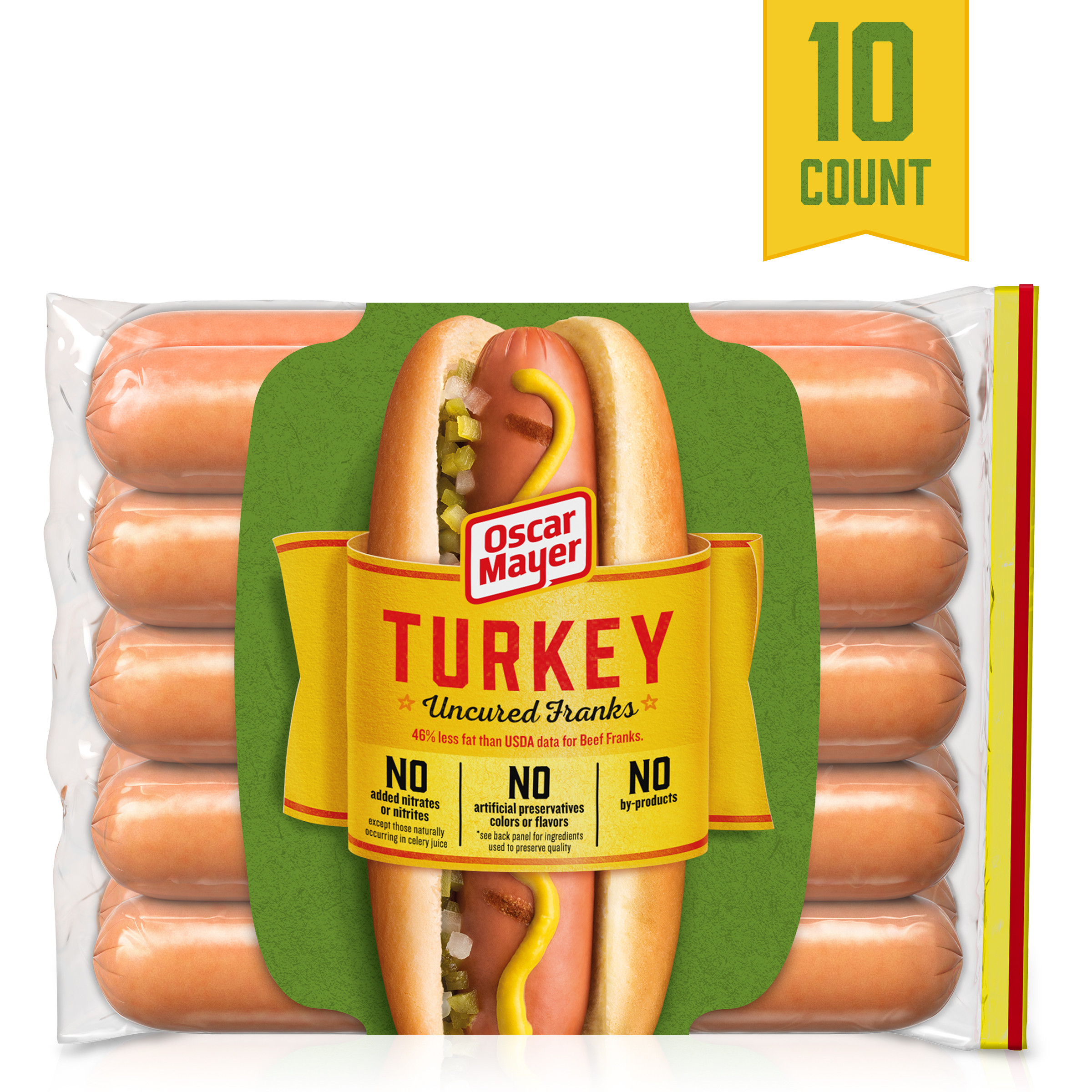 Turkey Hot Dogs
 Oscar Mayer Uncured Turkey Hot Dogs 10 ct 16 oz