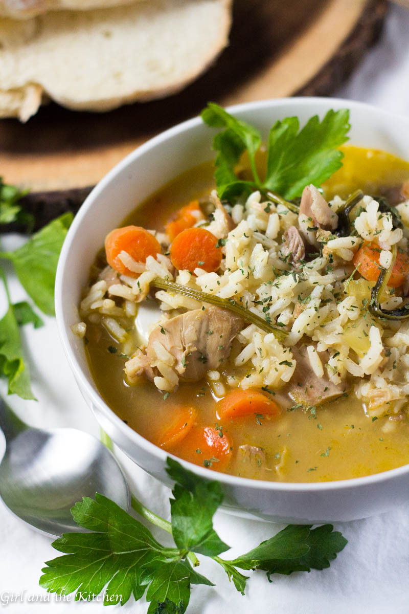 Turkey Leftover Soup
 Leftover Turkey and Rice Soup 30 Minute Meal Girl and