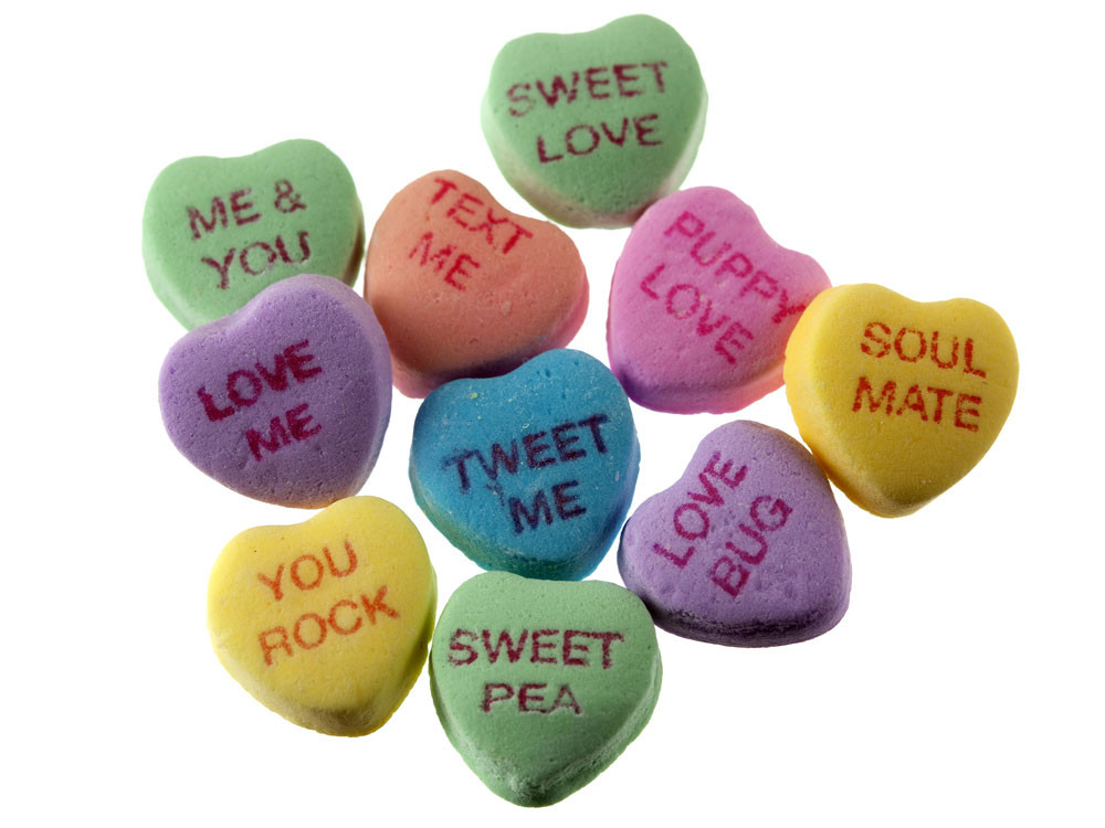 Valentines Day Heart Candy
 Best and Worst Candy Heart Sayings of All Time Slow Family