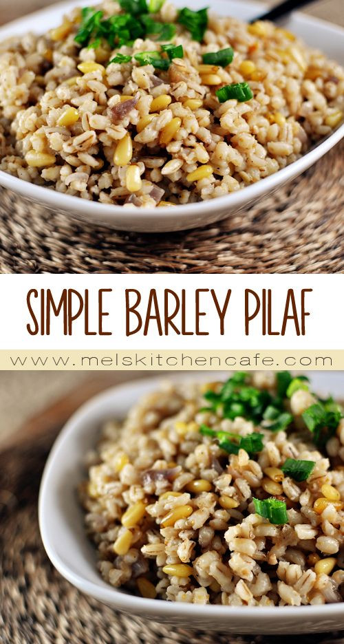 Vegan Barley Recipe
 Simple Barley Pilaf Recipe