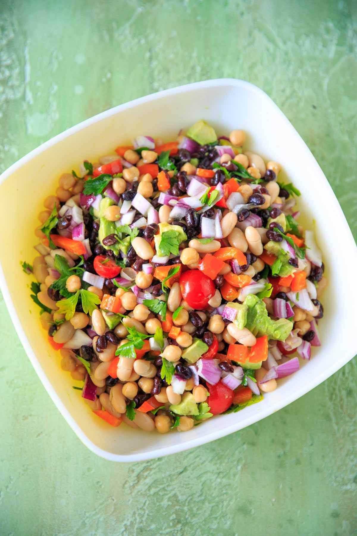 Vegan Bean Salad Recipes
 Three Bean Salad with Avocado Trial and Eater