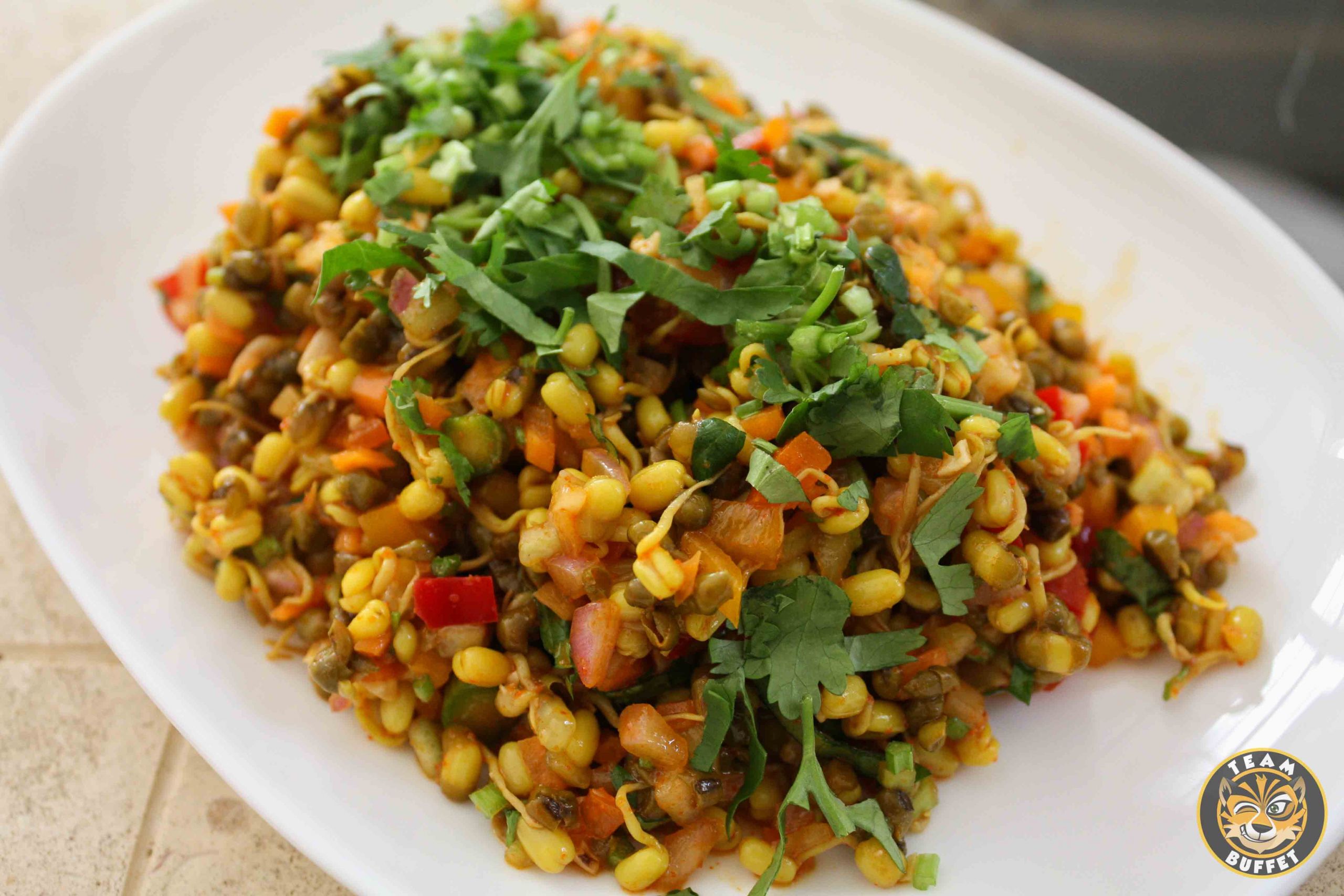 Vegan Bean Salad Recipes
 Indian Mung Bean Salad Protein Boost Team Buffet