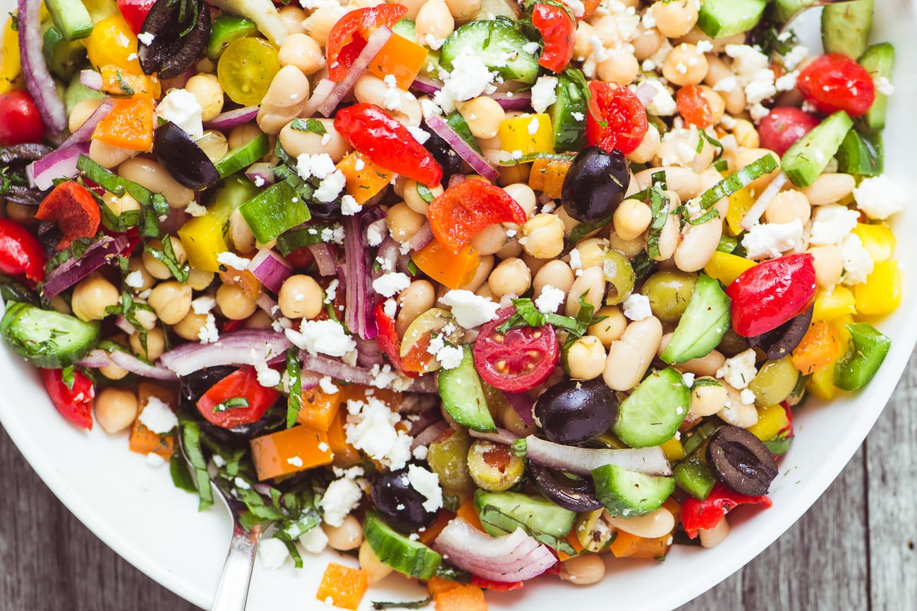 Vegan Bean Salad Recipes
 Mediterranean Bean Salad