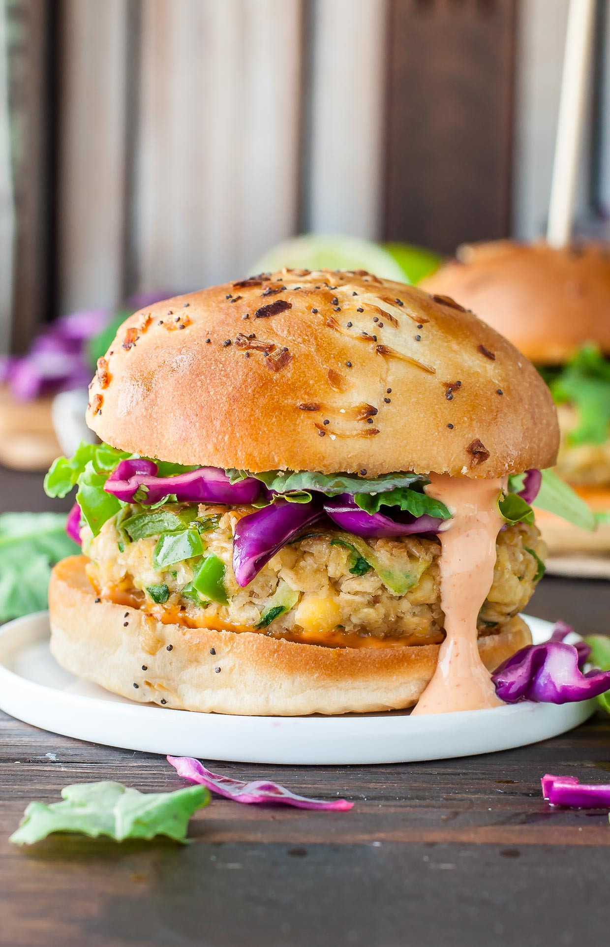 Vegan Chickpea Burgers Recipes
 Spicy Chickpea Veggie Burgers with Jalapeño and Zucchini