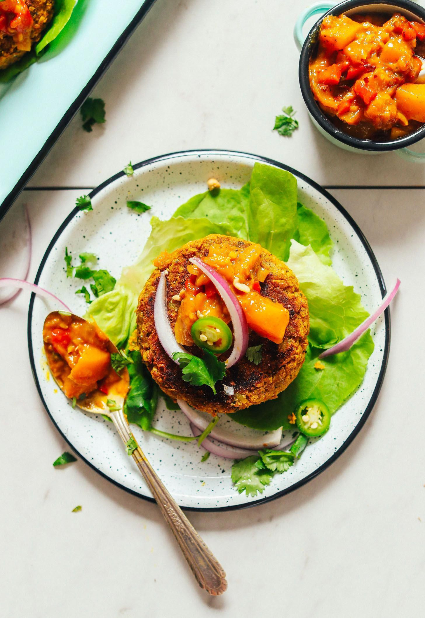 Vegan Chickpea Burgers Recipes
 DELICIOUS Curried Chickpea Burgers 10 ingre nts BIG