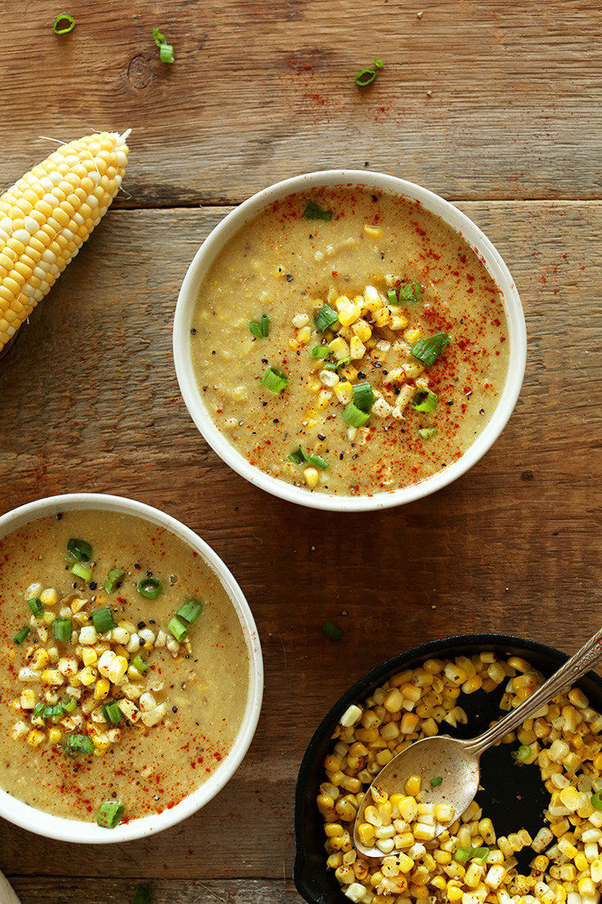 Vegan Corn Recipes
 Vegan Corn Chowder Soup