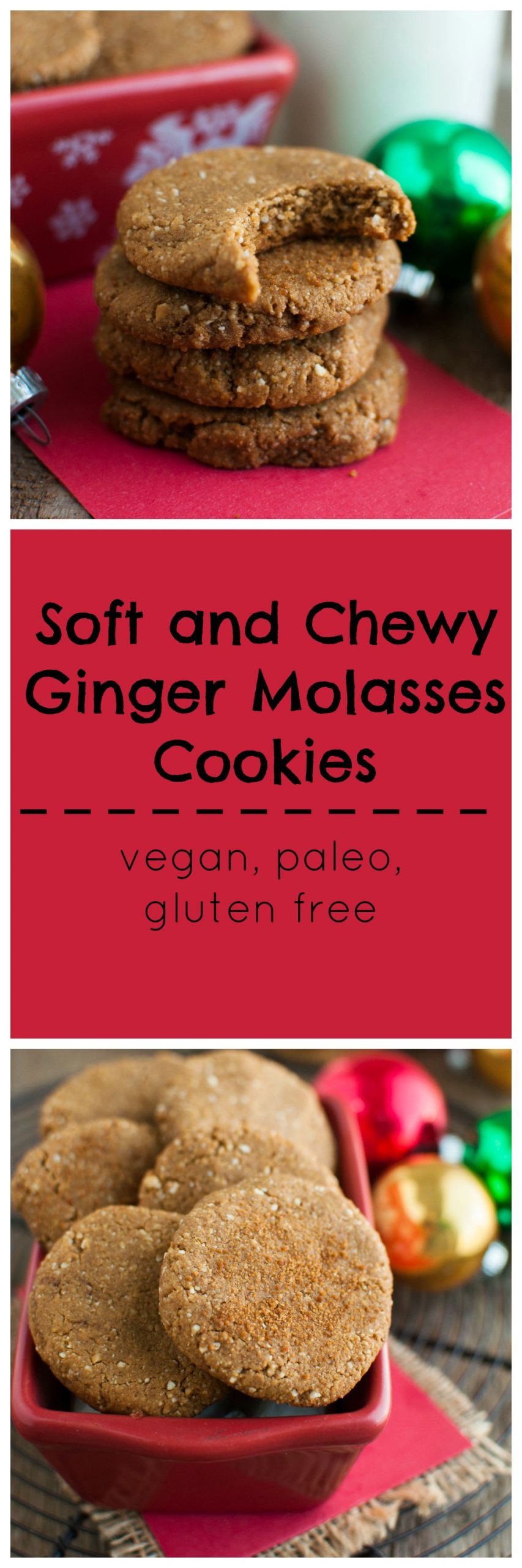 Vegan Ginger Molasses Cookies
 Soft and Chewy Ginger Molasses Cookies A Twist on the