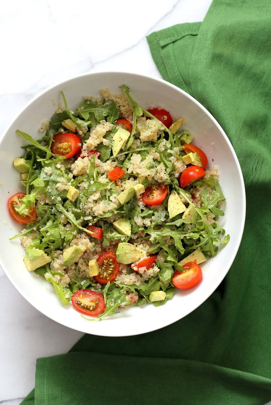 Vegan Mediterranean Recipes
 Mediterranean Quinoa Salad with Arugula Avocado Vegan Richa