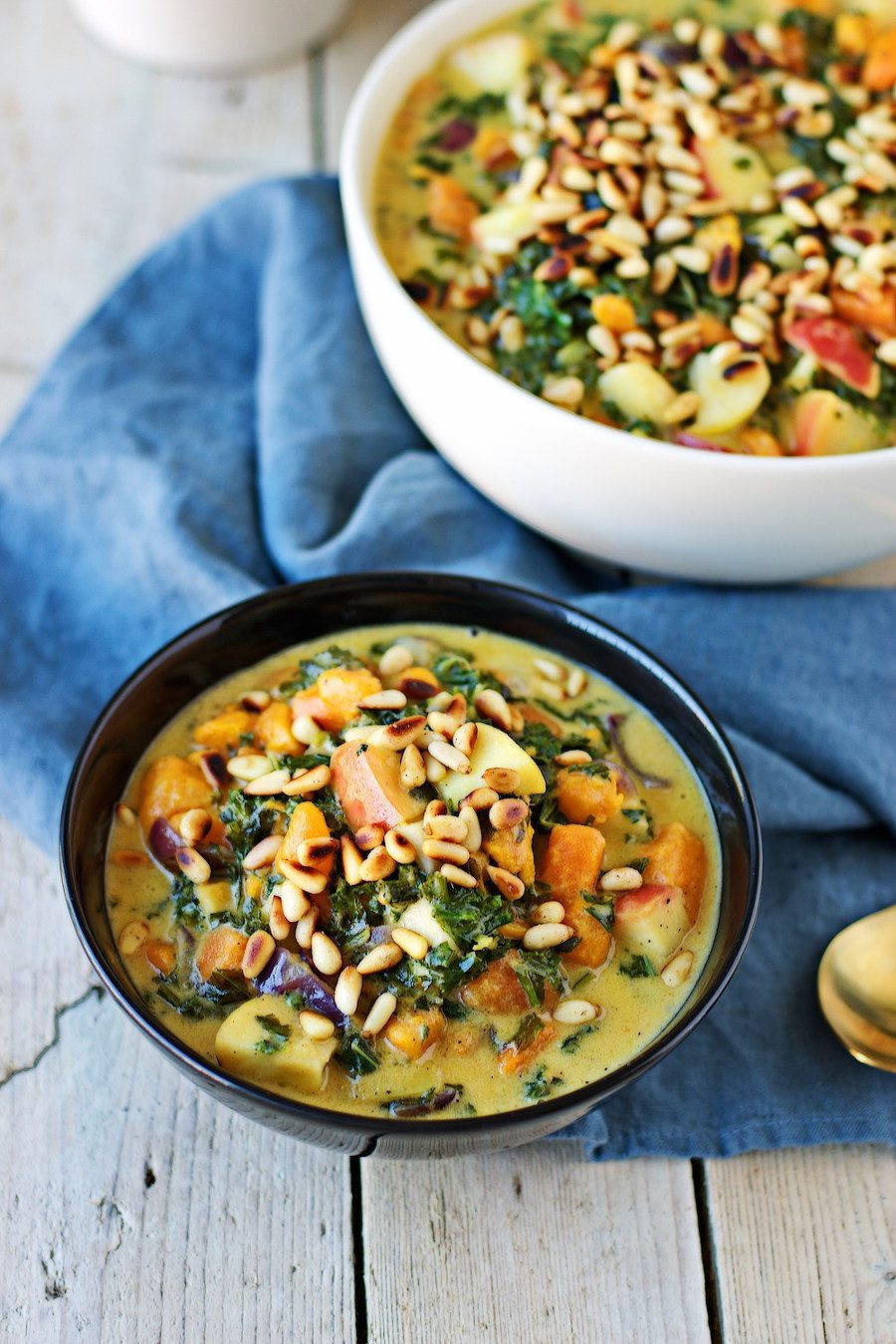 Vegan Potato Soup Recipes
 Vegan Sweet Potato Soup with Kale Contentedness Cooking