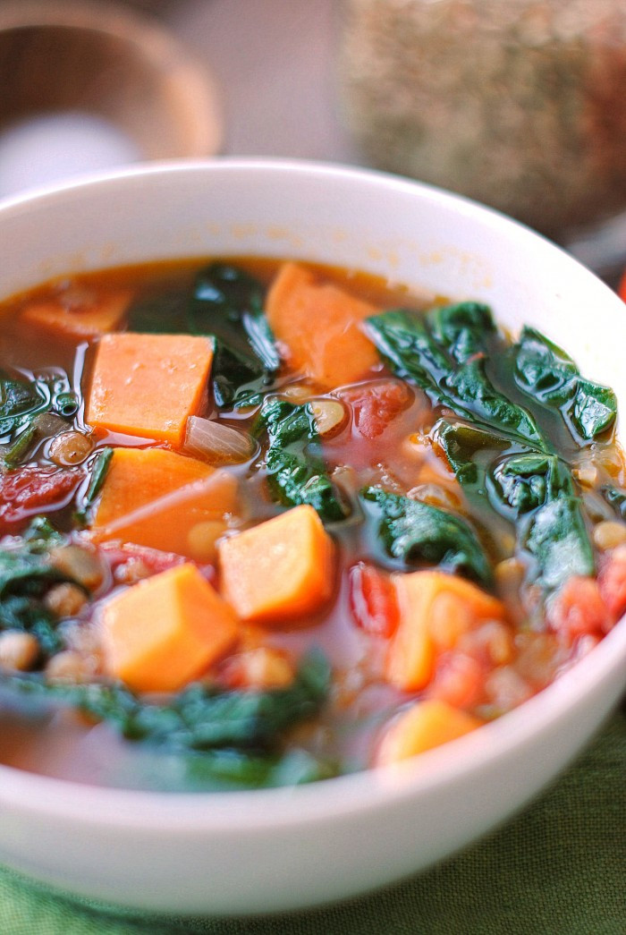 Vegan Potato Soup Recipes
 Vegan Sweet Potato and Lentil Soup Eat Yourself Skinny