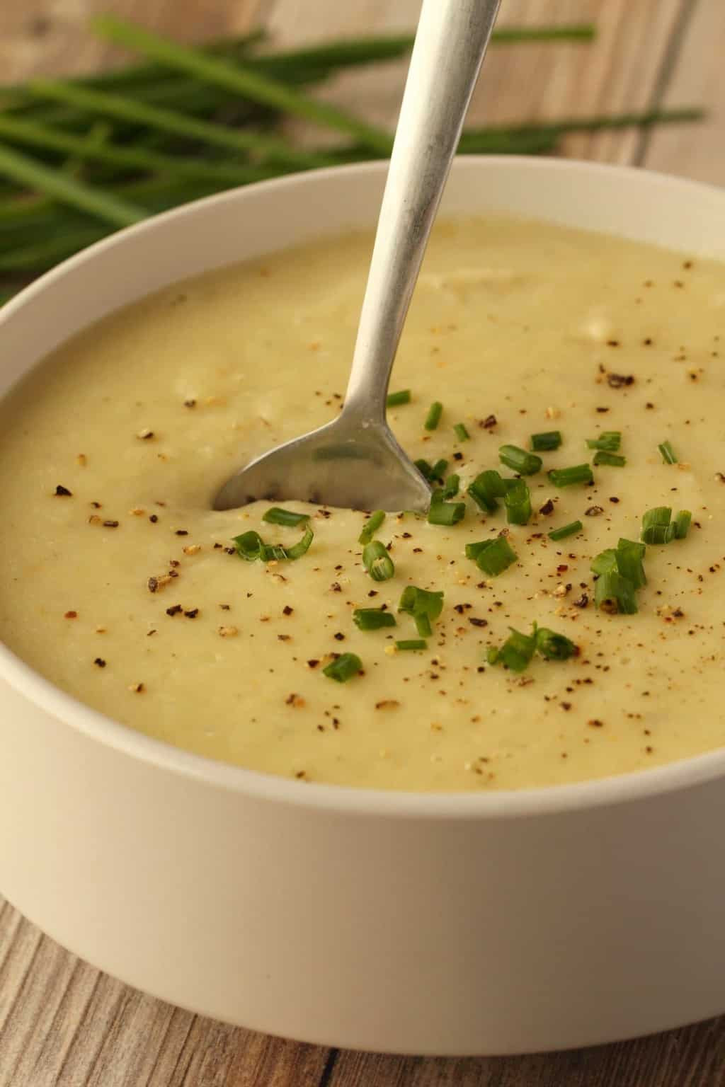 Vegan Potato Soup Recipes
 Vegan Potato Leek Soup Creamy and Perfectly Spiced