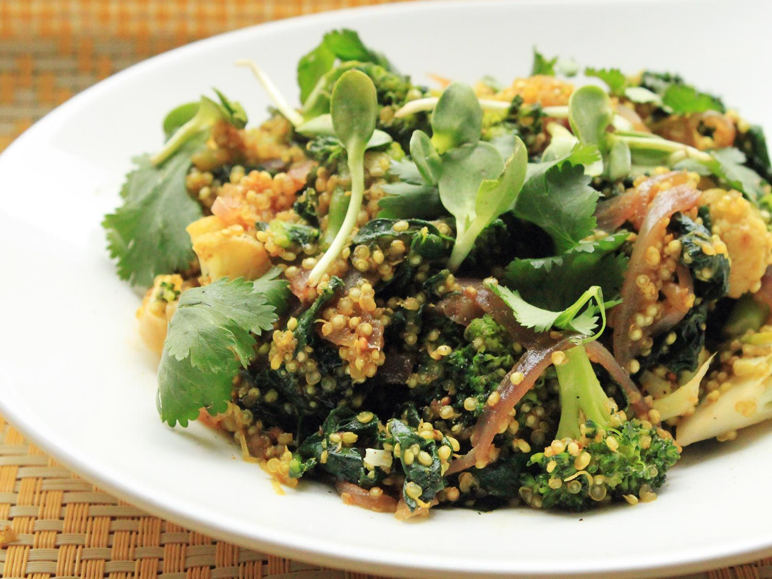 Vegan Recipe With Quinoa
 Vegan Quinoa Broccoli and Kale Curry Recipe