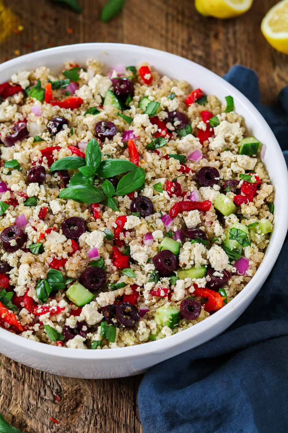 Vegan Recipe With Quinoa
 Mediterranean Quinoa Salad Vegan GF Vegan Huggs