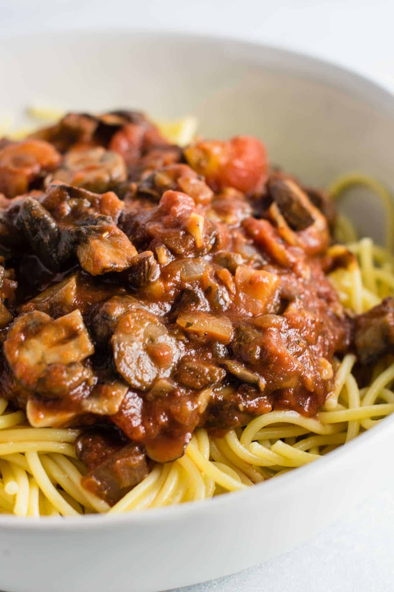 Vegan Spaghetti Sauce Recipes
 Best Meatless Spaghetti Sauce Recipe Build Your Bite