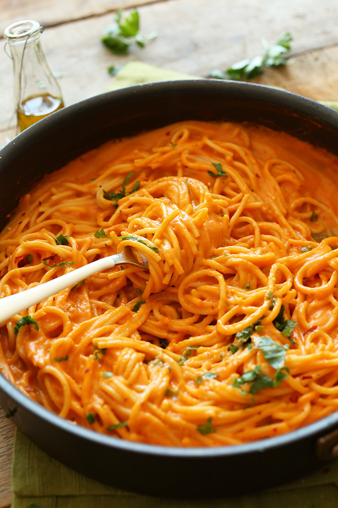 Vegan Spaghetti Sauce Recipes
 Vegan Roasted Red Pepper Pasta