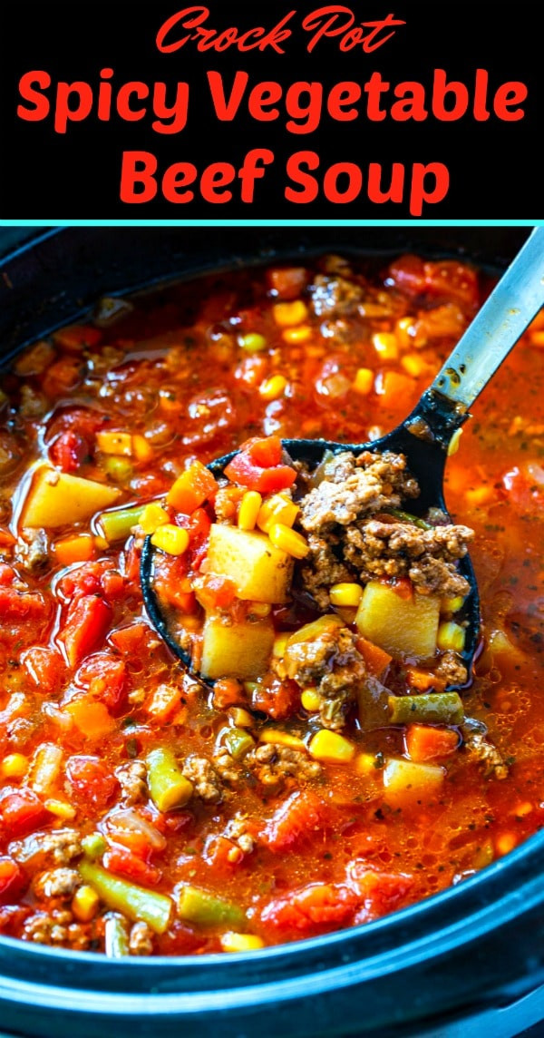 Vegetable Beef Soup Crock Pot
 Crock Pot Spicy Ve able Beef Soup – Cooking Food Drinks