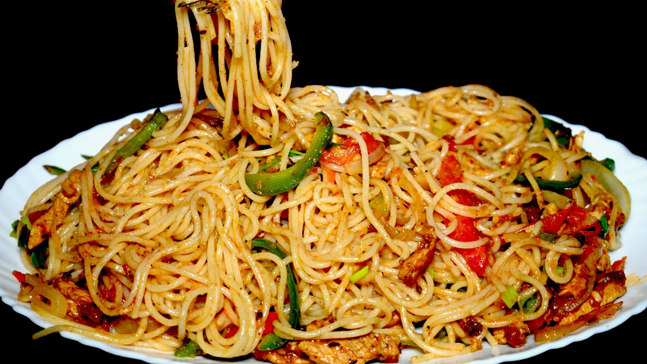 Vegetable Spaghetti Recipe
 Tasty Spaghetti Recipe Chicken Ve able Spaghetti