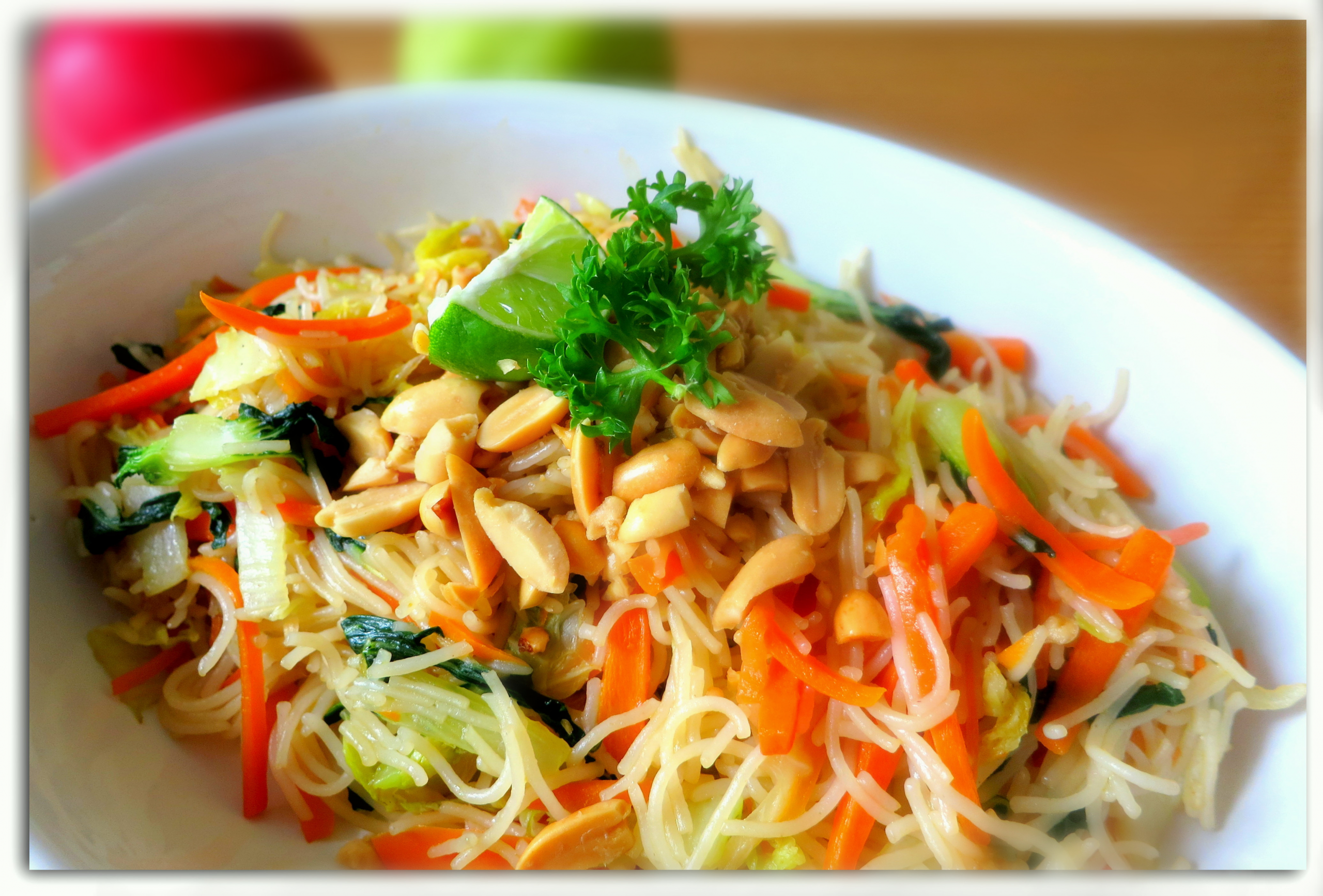 Vegetable Stir Fried Rice
 Thai Stir Fried Ve able Rice Noodles