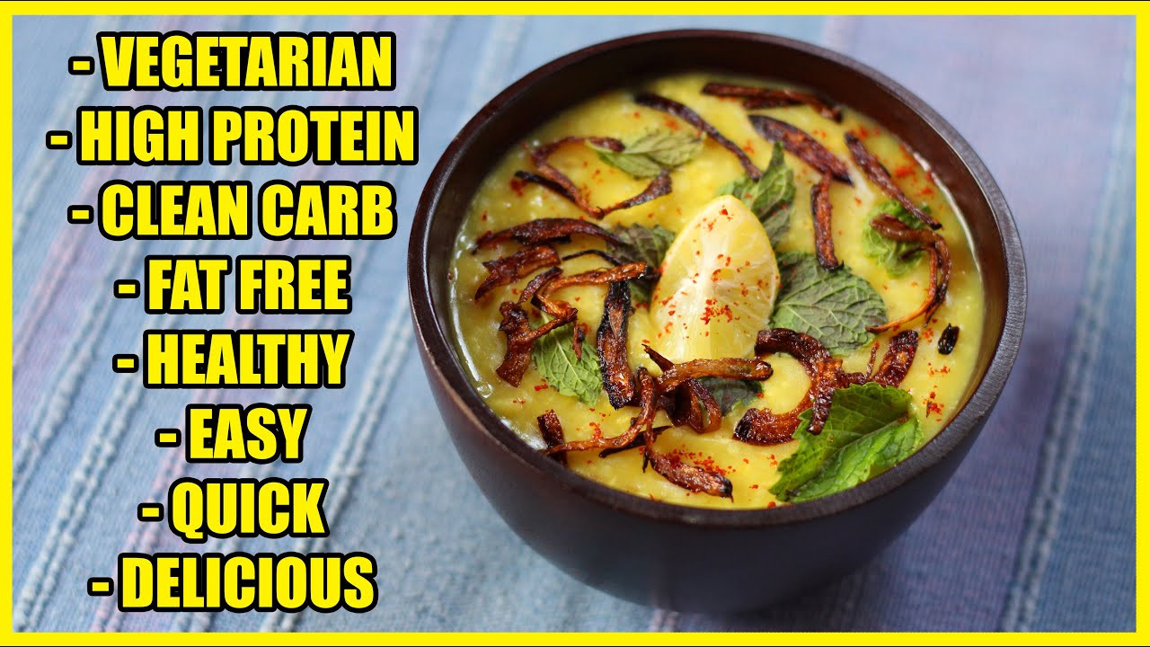 Vegetarian Bodybuilder Recipes
 High protein & FAT FREE Khichda Indian Ve arian