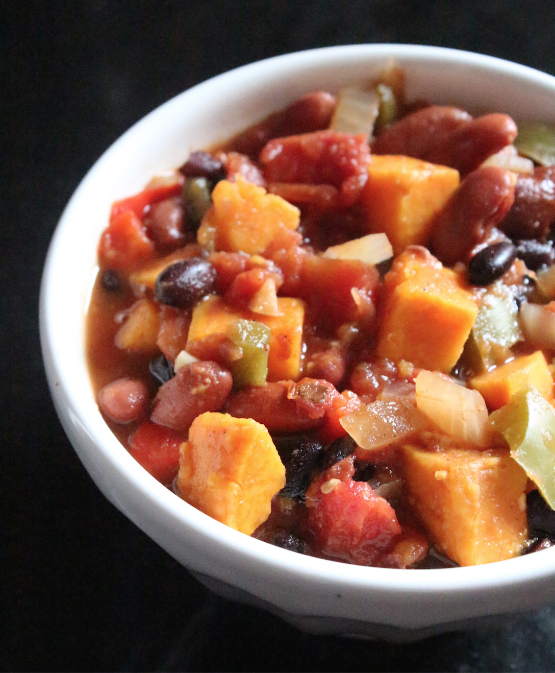 Vegetarian Chili Slow Cooker Recipe Sweet Potato
 Ve arian Sweet Potato Chili If You Give a Blonde a Kitchen