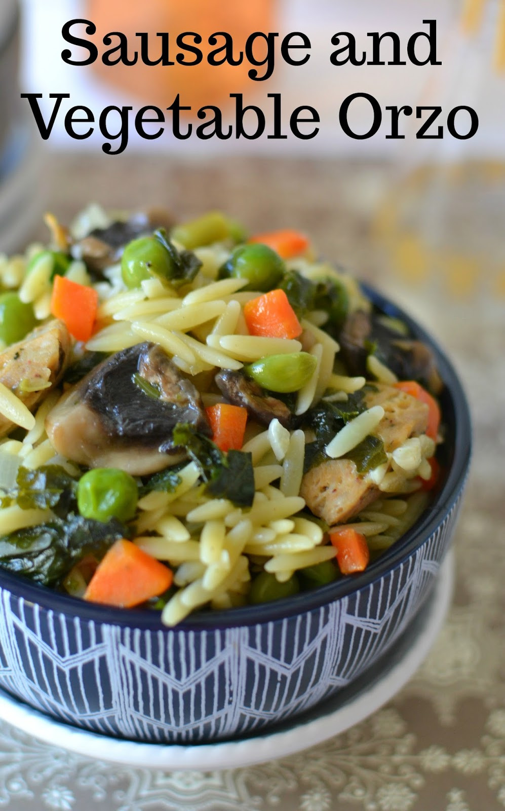 Vegetarian Dinner Recipes For Two
 Hot Eats and Cool Reads Sausage and Ve able Orzo Recipe