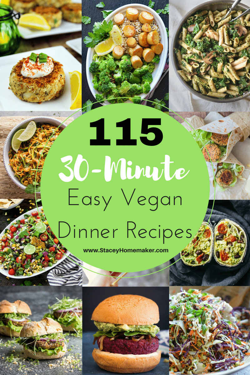 Vegetarian Dinner Recipes For Two
 115 30 Minutes or Less Easy Vegan Dinner Recipes the