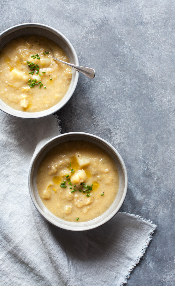 Vegetarian Potato Soup Recipe
 Creamy Vegan Potato Leek Soup