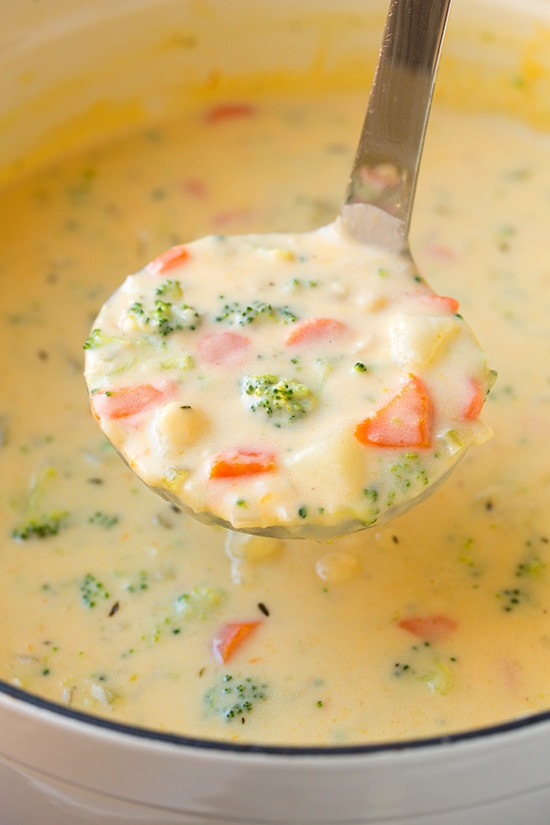 Vegetarian Potato Soup Recipe
 Cheesy Ve able Chowder AKA Broccoli Cheese Potato Soup