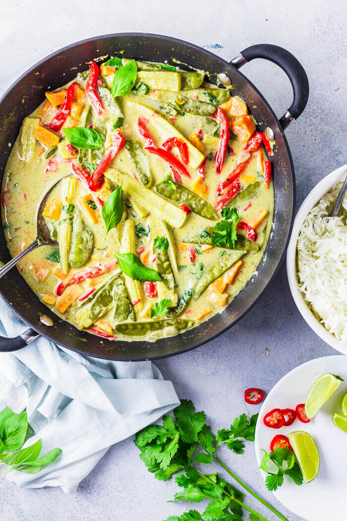 Vegetarian Thai Green Curry Recipes
 Vegan Thai Green Curry Sandhya s Kitchen