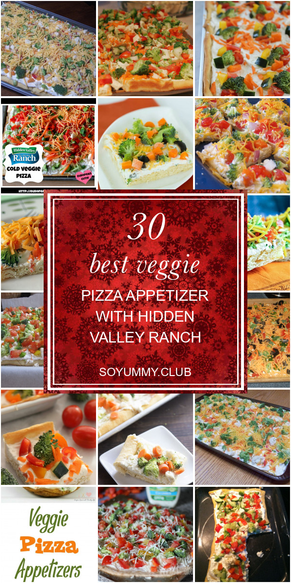 Veggie Pizza Appetizer With Hidden Valley Ranch
 30 Best Veggie Pizza Appetizer with Hidden Valley Ranch