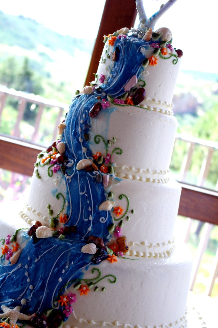 Waterfalls Wedding Cakes
 Waterfall cake